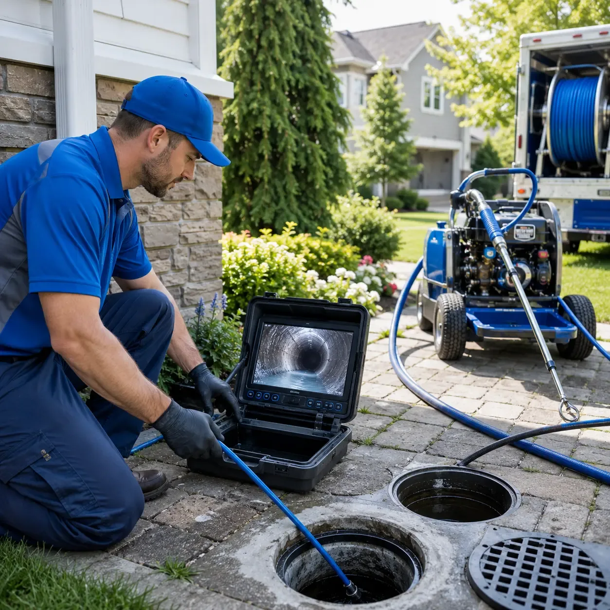 Outdoor drain cleaning professionals serving Garwood, TX