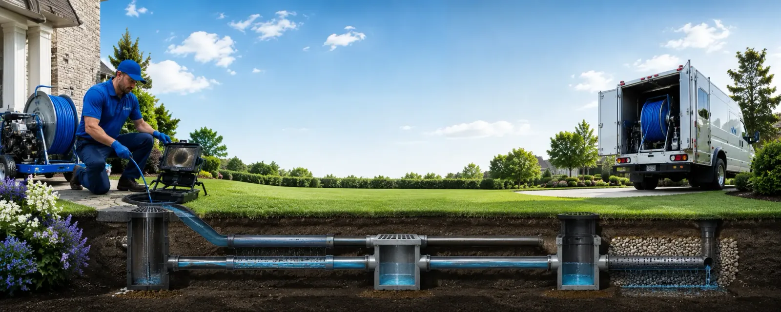 Outdoor drain cleaning information for Garwood, TX